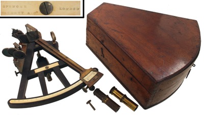 Spencer, Barrett & Company, London, England: Mariner's Ebony Sextant