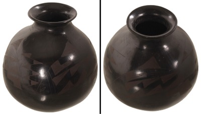 Unmarked: Native American Blackware Pot