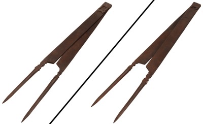 Unmarked: Pair Of Early Hand Fgd. French Divider