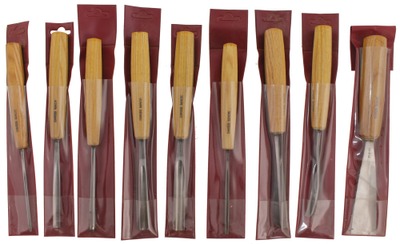 Pfeil Swiss Made, Langenthal, Switzerland: Wkg. Set Of Nine Clean Carving Tool