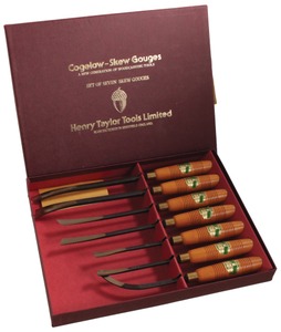 Henry Taylor, Acorn Works, Sheffield, England: Unused Set Of Seven Carving Tools