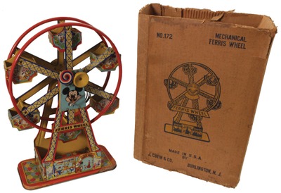 J. Chein & Company, New York, New York, No. 172: Mechanical Ferris Wheel Toy