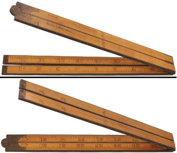 H. Chapin, U. S. Standard, No. 84 1/2: Three-Foot, Four-Fol Folding Rule