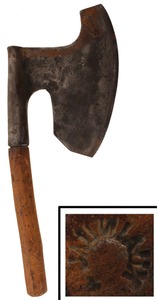 Unmarked: Early Single Bevel Hewing Axe