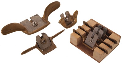 Assorted Makers: Wkg. Set Of Six Brass Spoke Shaves