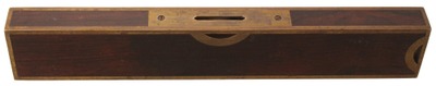 Stratton Brothers (Unmarked), No. 10: Twelve-Inch Rosewood Plumb & Level