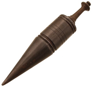 Unmarked: Early Brass & Iron Plumb Bob