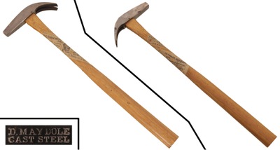 David Maydole Hammer Company, Norwich, New York, No. 227: Plain Eye 3 Oz. Brad Hammer