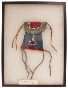 Unmarked: Sioux Indian Beaded Tobacco Pouch