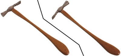 Unmarked: Artfully Crafted Metal Wkg. Hammer