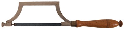 Unmarked: Small Nickel Plated Metal Working Saw