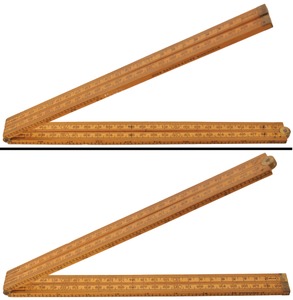 J. Rabone & Sons, Birmingham, England: Unused Comparative Scale Folding Rule