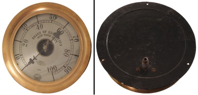 American Steam Gauge Company, Boston, Massachusetts: Extra Clean Brass & Iron Steam Gauge