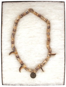 Unmarked: Native American Bear Claw Necklace