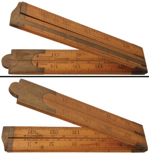 Stanley Rule & Level, No. 83 1/2: Two Foot/Four Fold Folding Rule