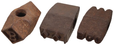 Assorted Makers: Coll. Of Three Log Marking Hammer Heads