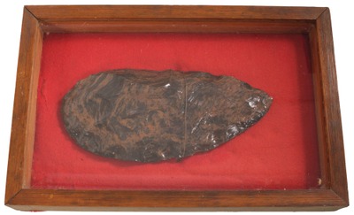 Unmarked: Massive Obsidian Native Amer. Scraper