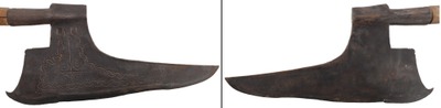Unmarked: Fancy Decorated 19" "Goosewing" Axe
