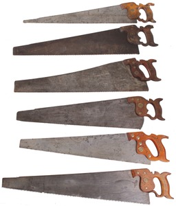 Assorted Makers: Six Uncommon Mkr. Hand Saws