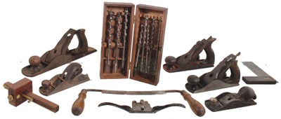 Assorted Makers: Lot Of Sound & Usabl Woodworking Tools