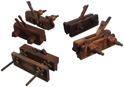 Assorted Makers: Five Screw Arm Woodworking Planes