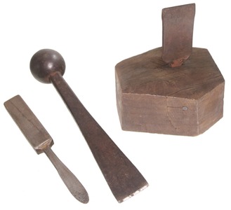 Unmarked: Three Oyster Shucking Items