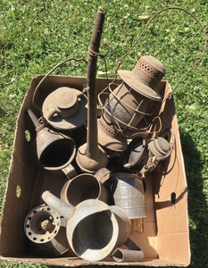 Assorted Makers: Three Railroad Marked Lanterns