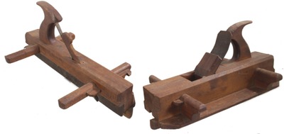 Unmarked: Pair Of Early 19th C Plank Match Planes