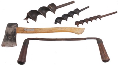 Assorted Makers: Lot Of Timber Framin Woodworking Tools