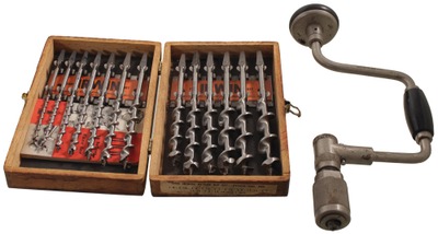 Irwin Auger Bit Company, Wilmington, Ohio, No. DM: Full Set Of 13 Spiral Auger Bits