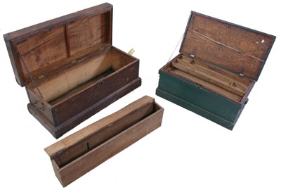 Unmarked: Two Early Wooden Tool Chests