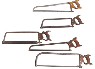 Assorted Makers: Coll. Of Five Early Butcher's Saws