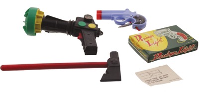 Assorted Makers: Three Early Child's Toy Weapons