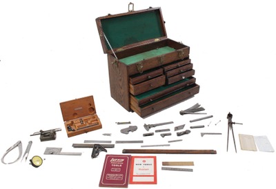 Unmarked: Early Oak Machinist' Tool Chest