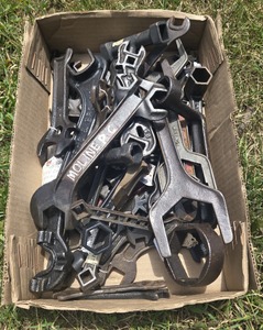 Assorted Makers: Lot Of Cast Iron Implement Wrenches