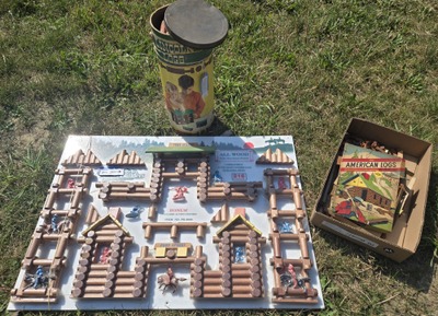 Assorted Makers: Three "Lincoln Log" Child's Toys