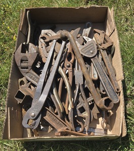 Assorted Makers: Lot Of Early Cast Iron Wrenches