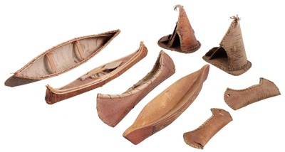 Unmarked: Coll. Of Birch Bark & Carved Wood Canoes