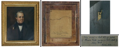 Nelson Cook, Rome, New York: Artist's Copy 1857 Portrait Done 1877