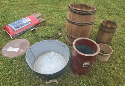 Assorted Makers: Lot Of Early Woooden Barrels
