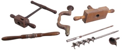 Assorted Makers: Lot Of Seven Early Type Boring Tools