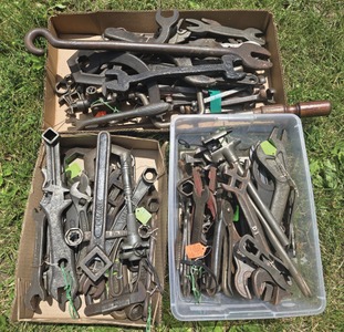 Assorted Makers: Lot Of Asst. Farm & Automotive Wrenche