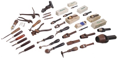 Assorted Makers: Lot Of Assorted Leather Tools