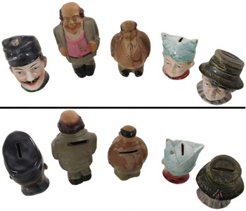 Assorted Makers: Coll. Of Five Ceramic Still Banks