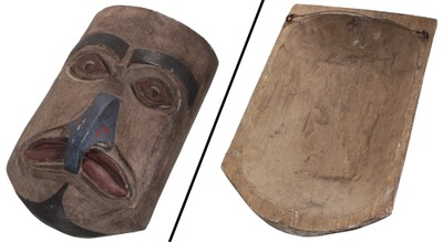 Unmarked: Carved Ceremonial Indian Mask