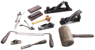 Assorted Makers: Lot Of Clean & Usabl Woodworking Tools