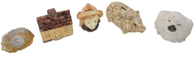 Assorted Makers: Coll. Of Five Ceramic Still Banks
