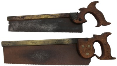 Assorted Makers: Two English Mkr. Brass Back Tenon Saw