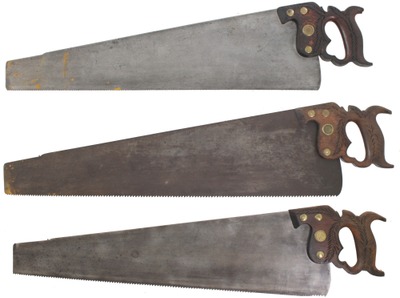 Henry Disston & Sons, Philadelphia, Pennsylvania: Three Clean & Usable Hand Saw
