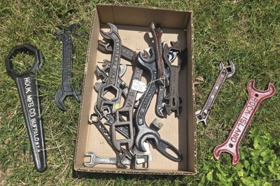 Assorted Makers: Lot Of Cast Iron Implent Wrenches